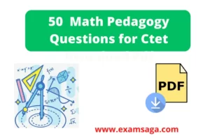 Ctet maths pedagogy important questions and answers