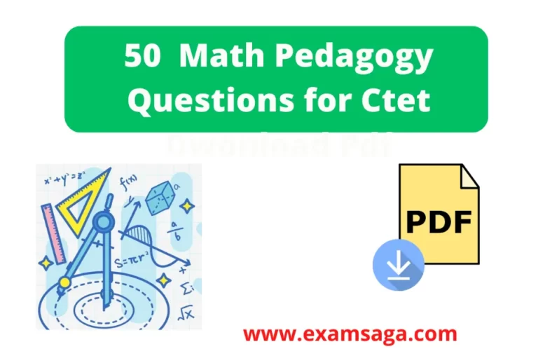 Ctet maths pedagogy important questions and answers