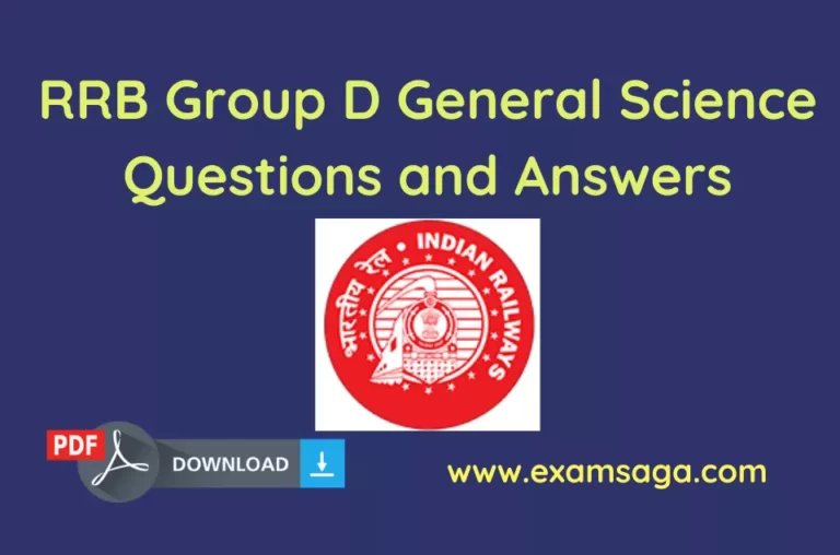 RRB_Group_D_General_Science_Questions_and_Answers