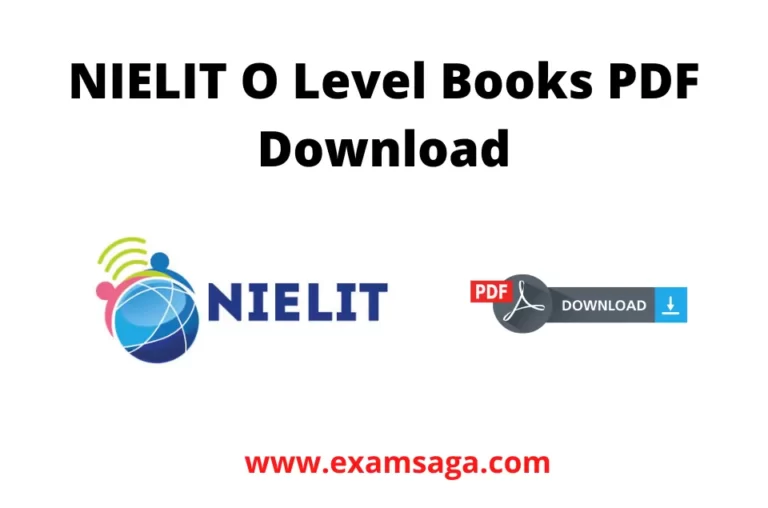 NIELIT O Level Books PDF Download