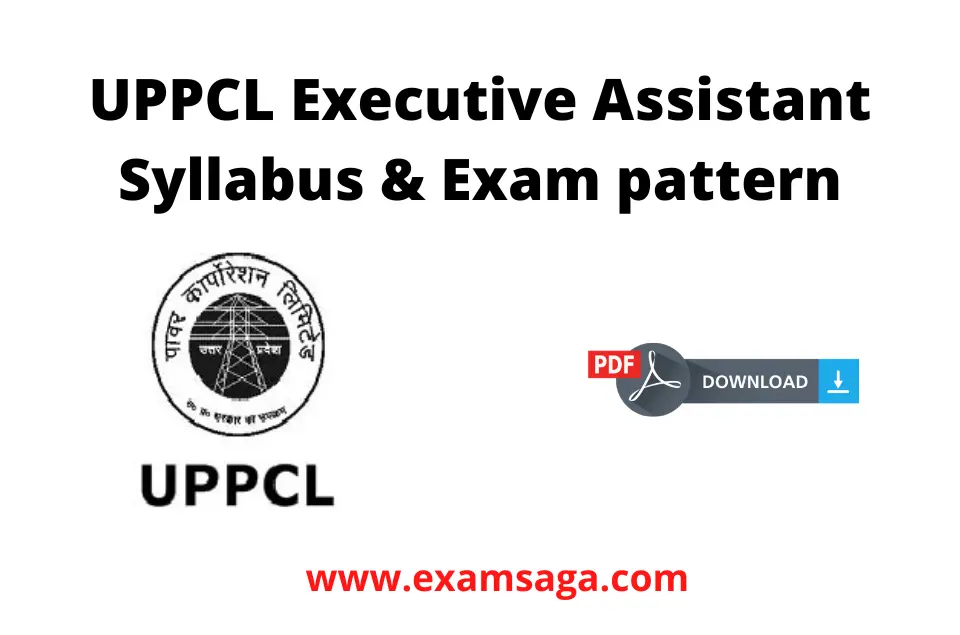 UPPCL Executive Assistant Syllabus