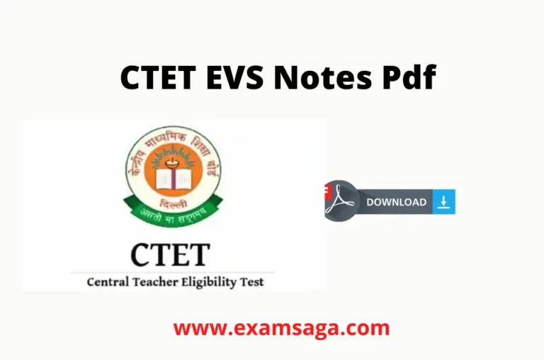 ctet-evs-notes