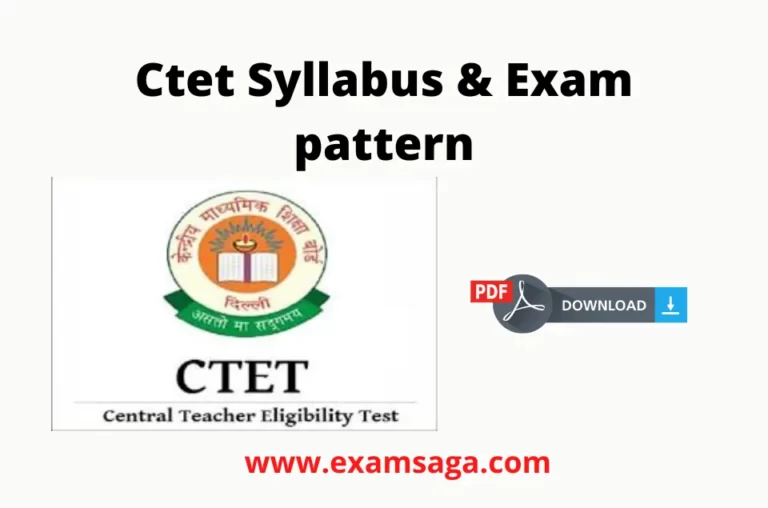 Ctet syllabus