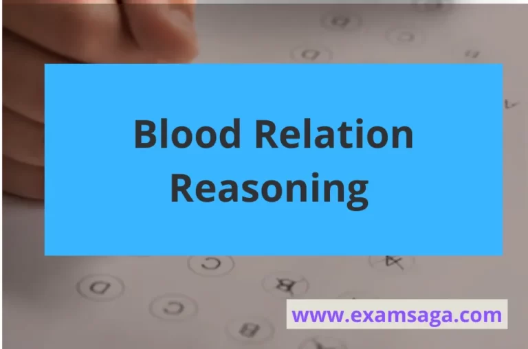 Blood Relation Reasoning Questions Answers