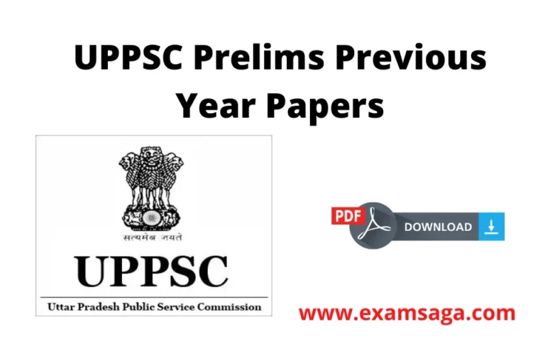 UPPSC PRE PREVIOUS YEAR PAPER PDF 2023