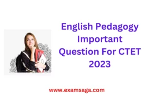 English Pedagogy Notes For Ctet 2023