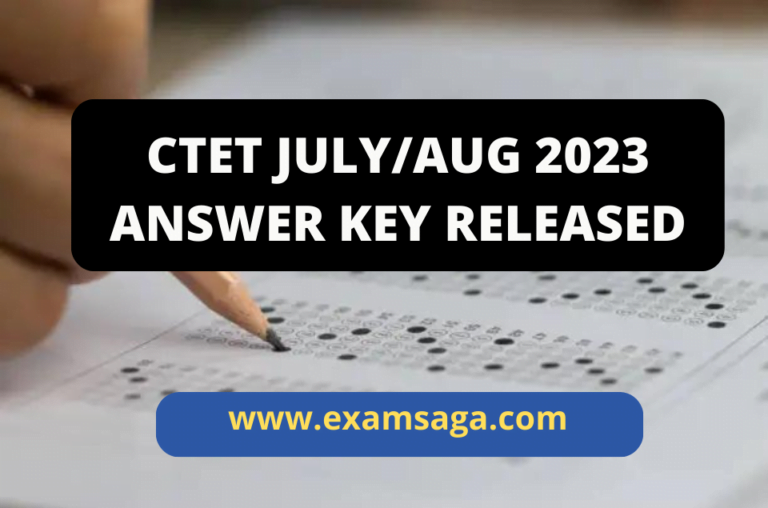 Ctet August Answer Key Released Examsaga