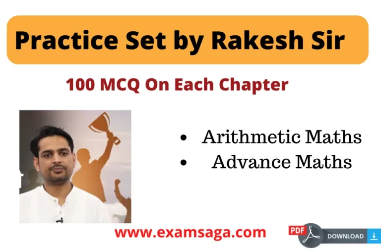 Practice Set by Rakesh Sir PDF free download