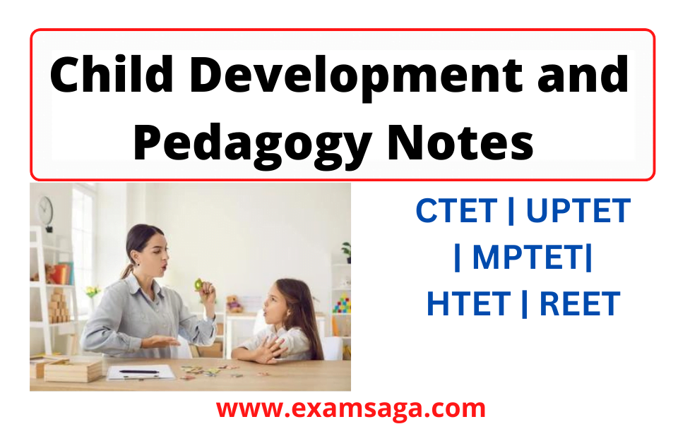 Child Development and Pedagogy Notes PDF