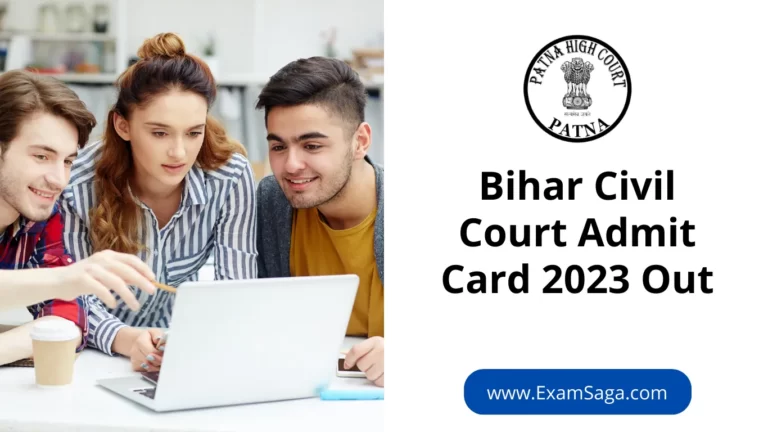 Bihar Civil Court admit card