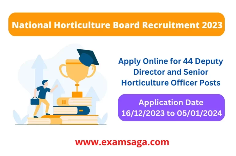 National Horticulture Board Recruitment 2023