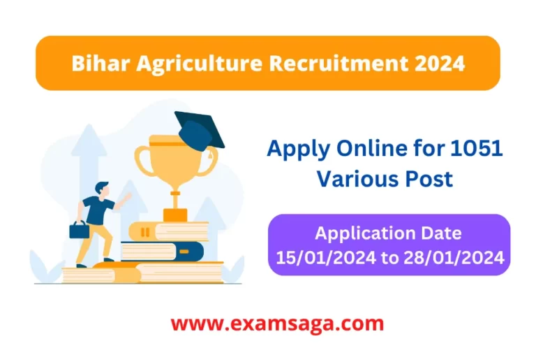 Bihar Agriculture Recruitment 2024