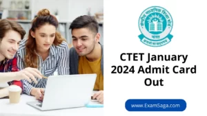 CTET January 2024 Admit Card Out