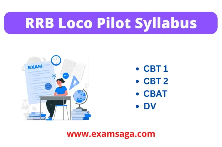 RRB loco pilot syllabus 2024