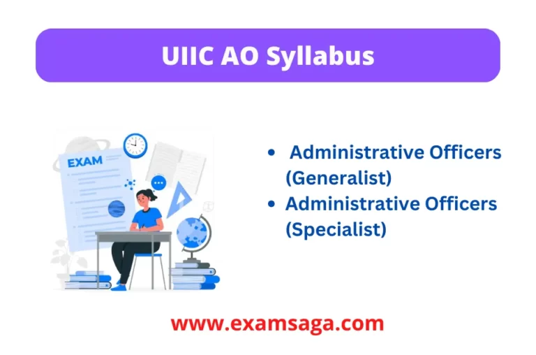 UIIC AO syllabus 2024